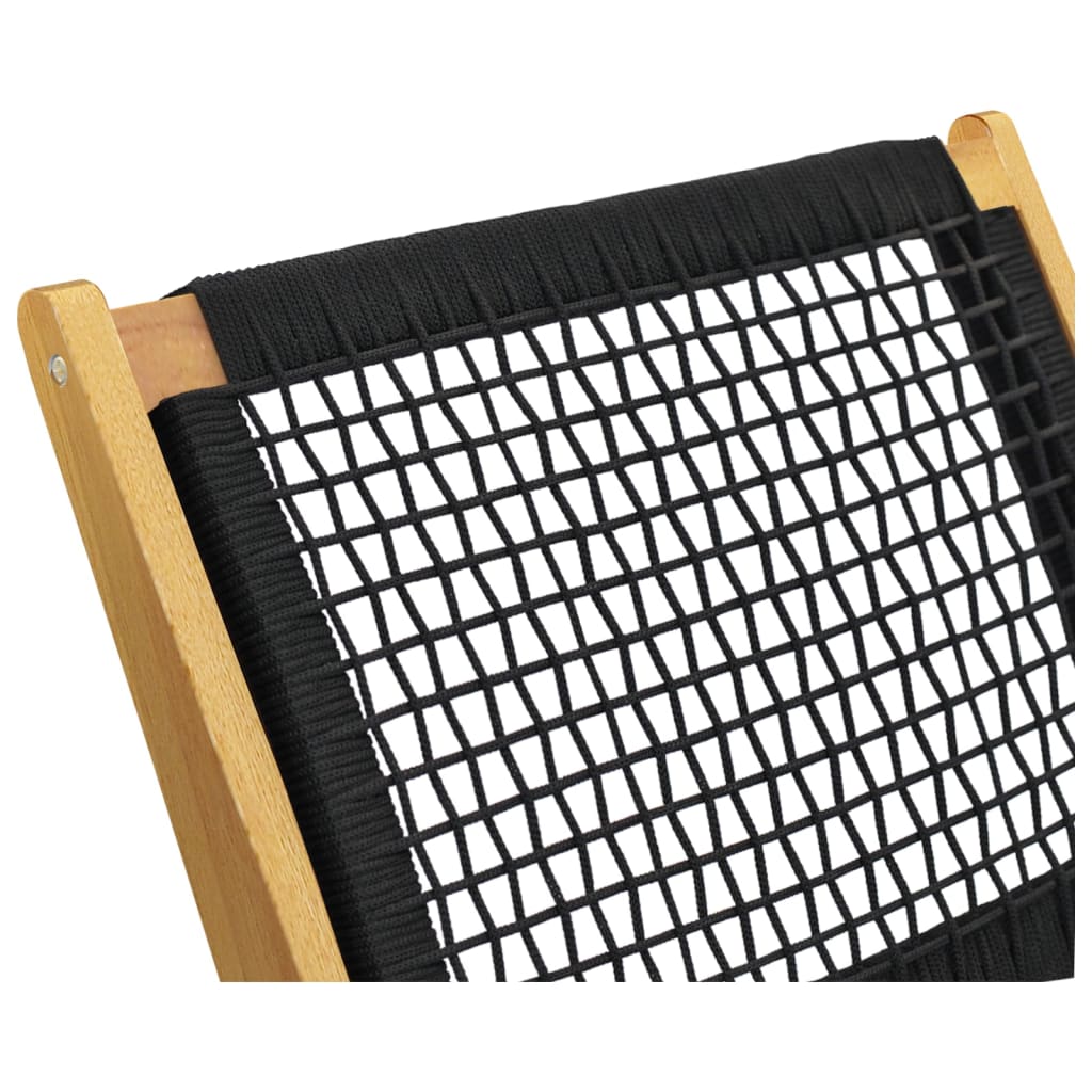 Hagestol med fotstøtte heltre teak og polyester