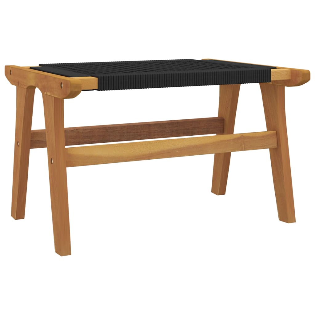 Hagestol med fotstøtte heltre teak og polyester