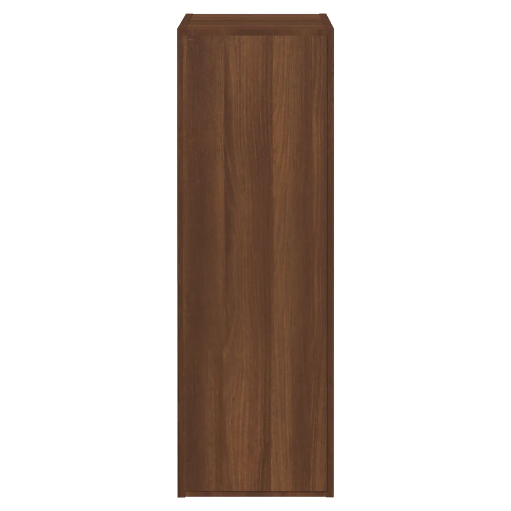 Tv-Benker 2 Stk Brun Eik 30,5X30X90 Cm Konstruert Tre