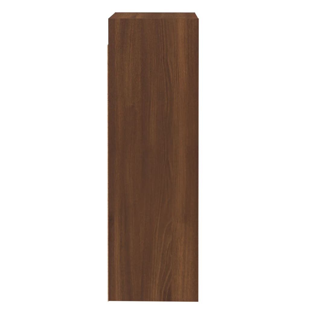Tv-Benker 2 Stk Brun Eik 30,5X30X90 Cm Konstruert Tre