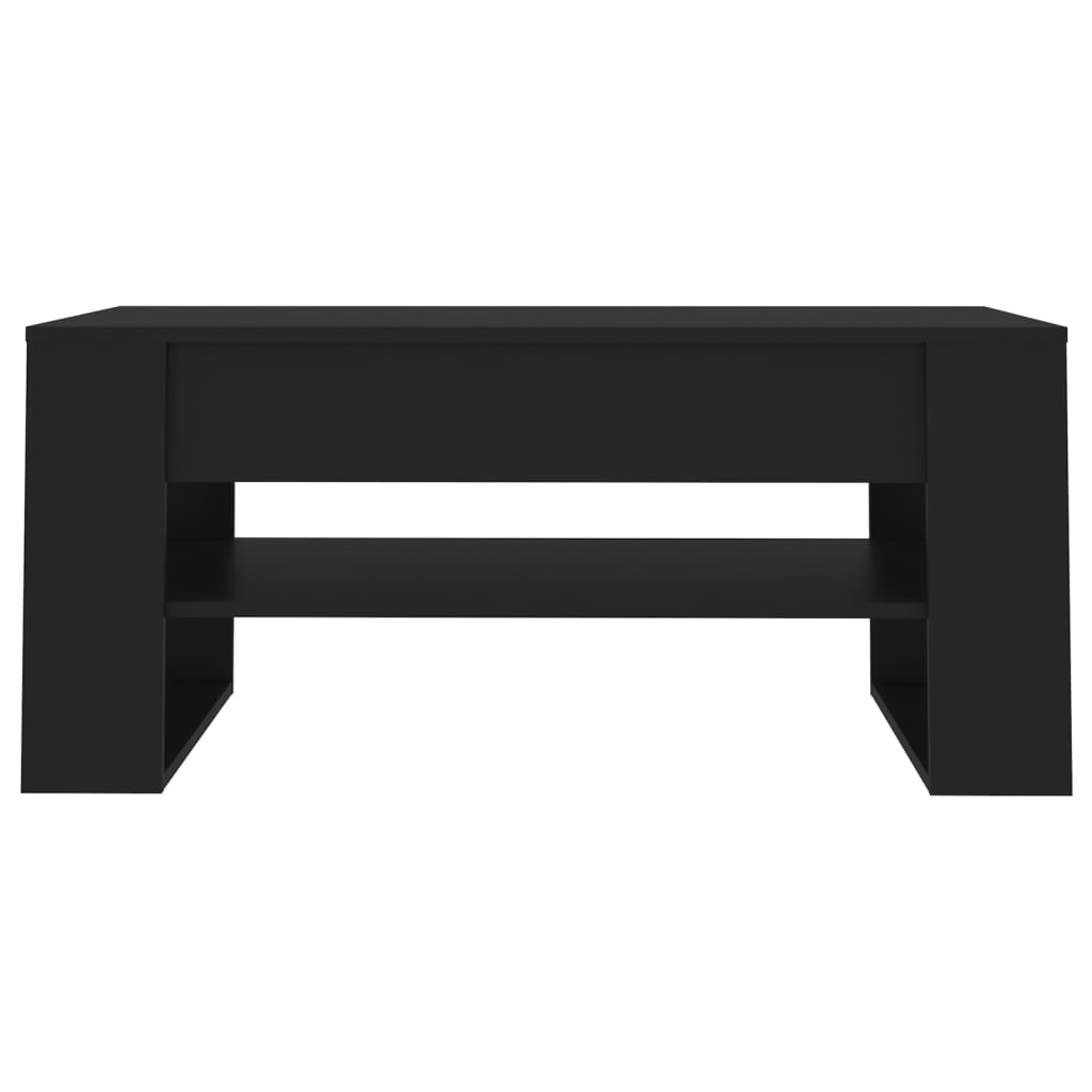 Salongbord svart 102x55x45 cm konstruert tre