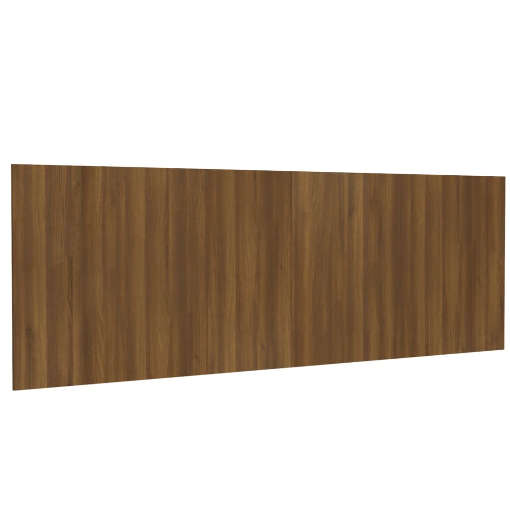 Veggmontert Sengegavl Brun Eik 240X1,5X80 Cm Konstruert Tre