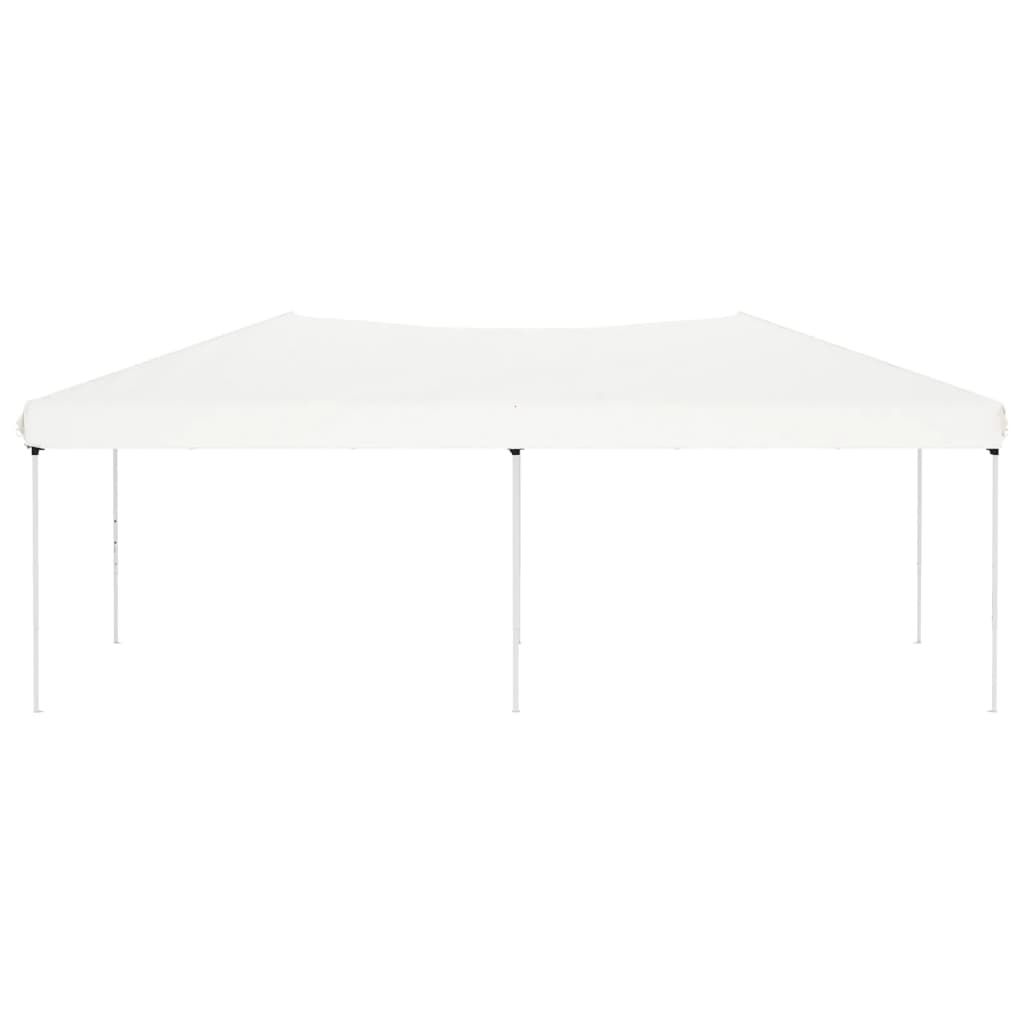 Sammenleggbart festtelt hvit 3x6 m