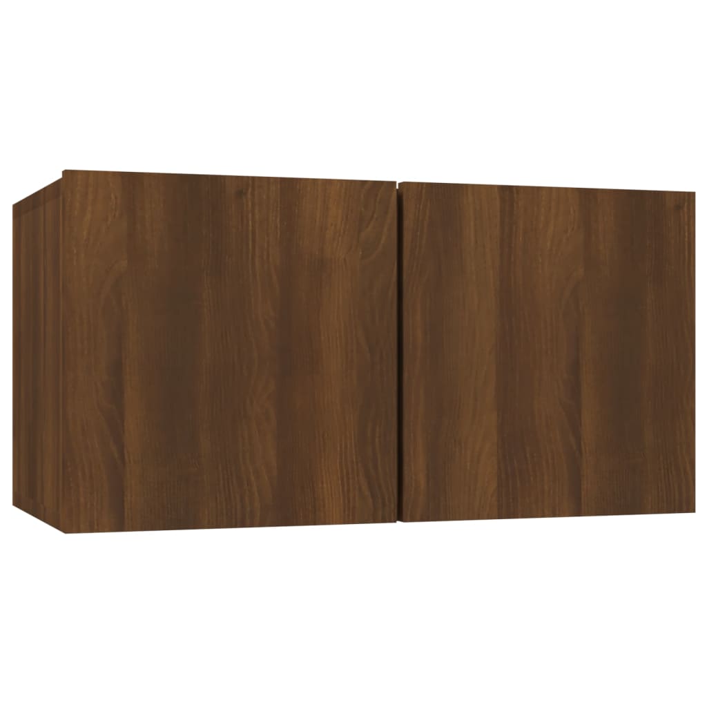 Hengende Tv-Benker Brun Eik 60X30X30 Cm Konstruert Tre