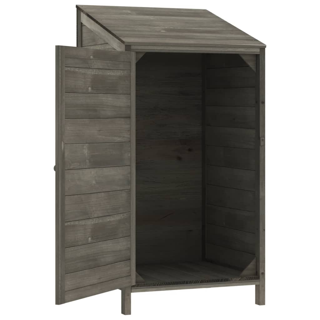Hageskur antrasitt 55x52x112 cm heltre gran