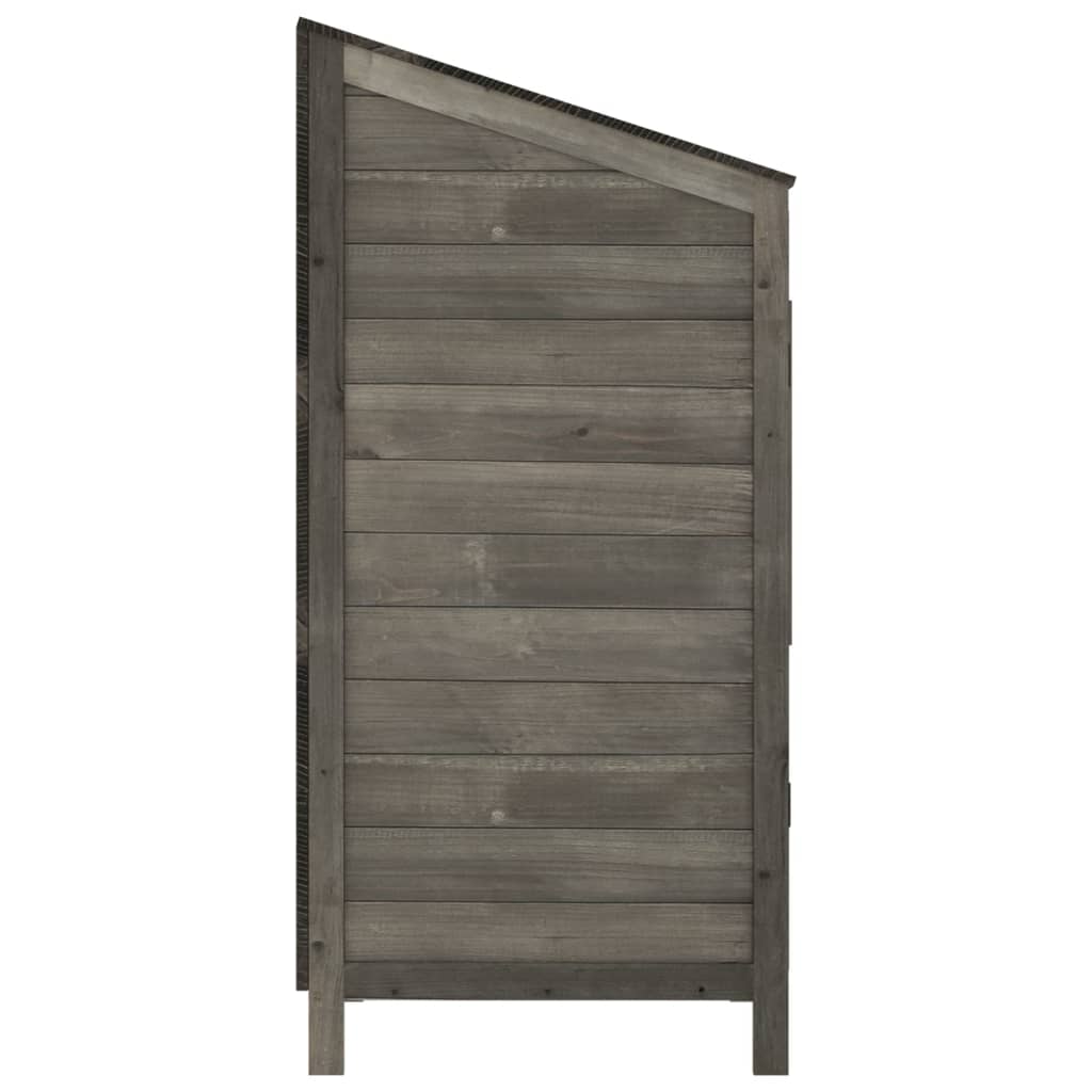 Hageskur antrasitt 55x52x112 cm heltre gran