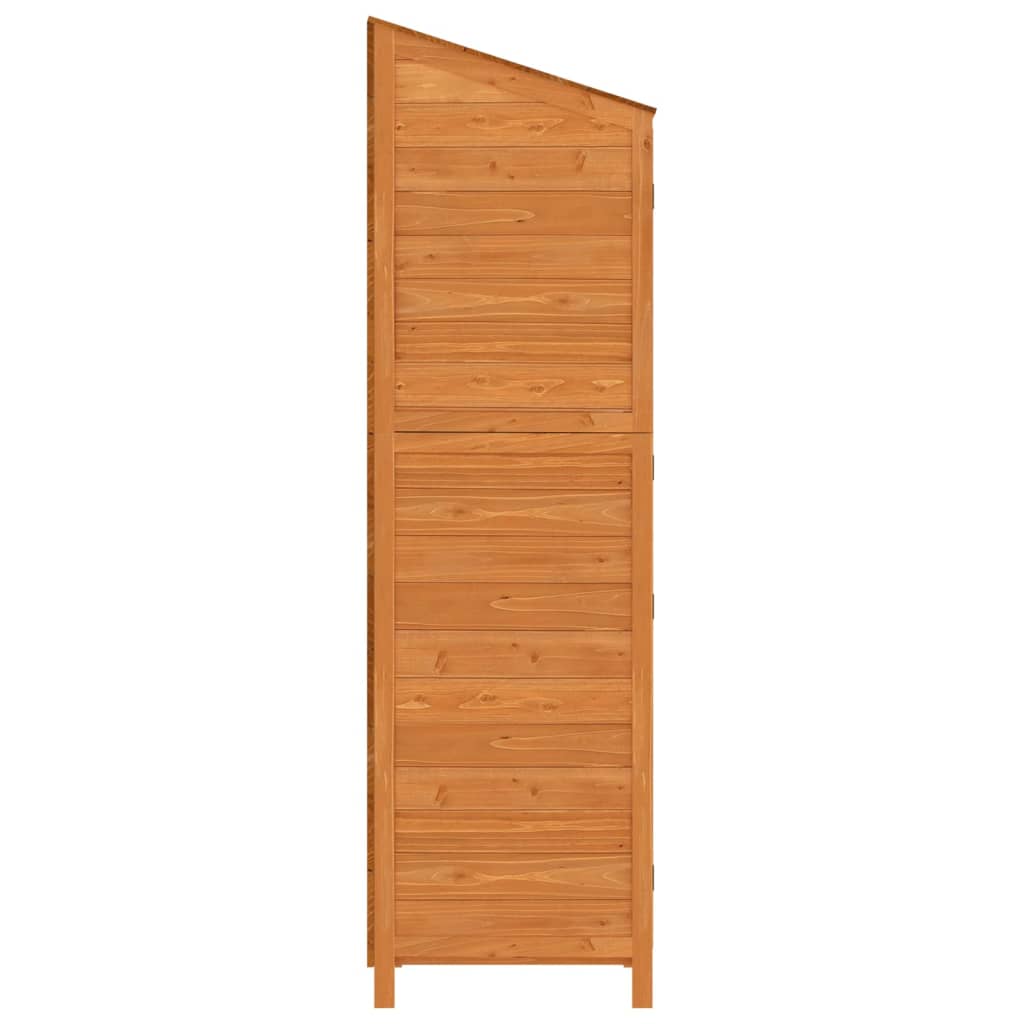 Hageskur brun 55x52x174,5 cm heltre gran