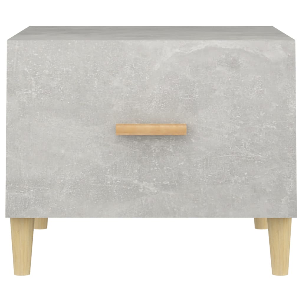 Salongbord betonggrå 50x50x40 cm konstruert tre