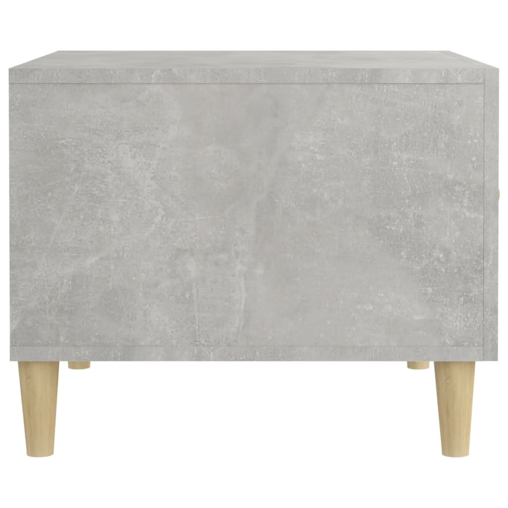 Salongbord betonggrå 50x50x40 cm konstruert tre