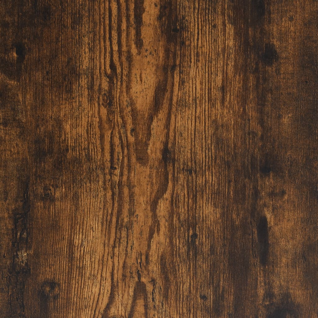 Highboard Røkt Eik 69,5X34X180 Cm Konstruert Tre