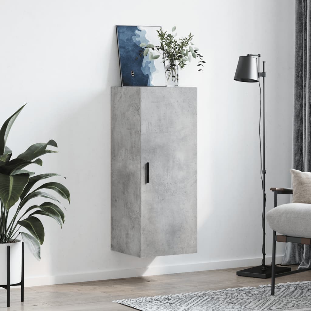 Veggskap Betonggrå 69,5X34X90 Cm
