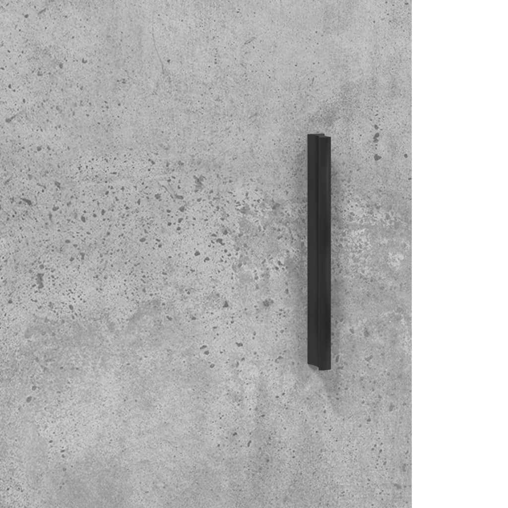 Veggskap Betonggrå 69,5X34X90 Cm