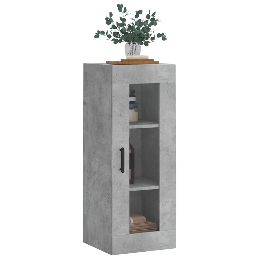 Veggskap Betonggrå 69,5X34X90 Cm