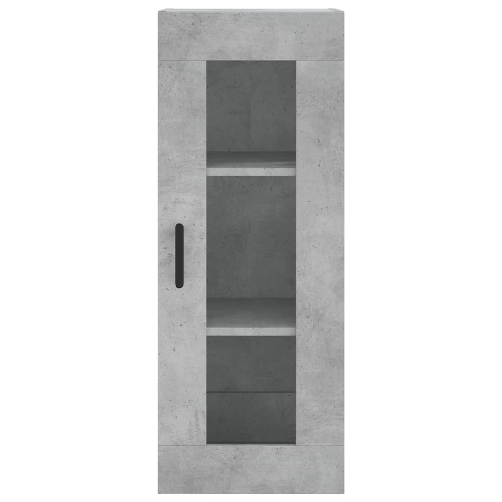 Veggskap Betonggrå 69,5X34X90 Cm