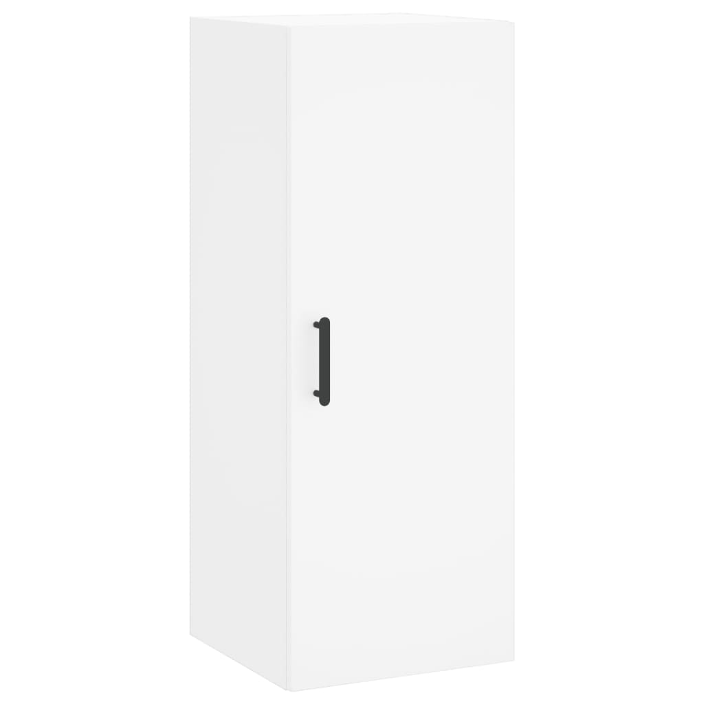 Highboard Hvit 34,5X34X180 Cm Konstruert Tre