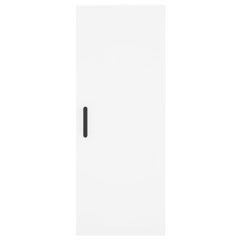 Highboard Hvit 34,5X34X180 Cm Konstruert Tre