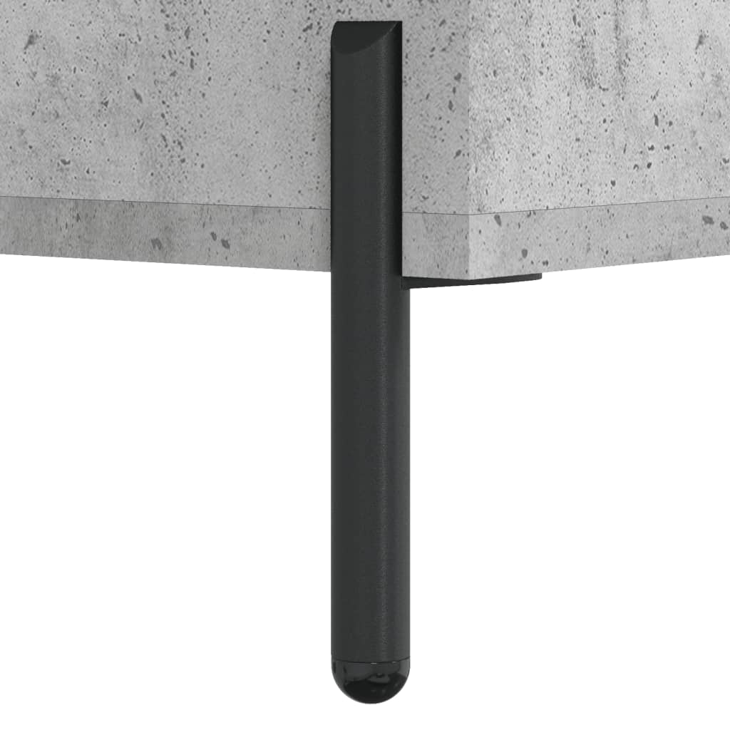 Highboard Betonggrå 34,5X34X180 Cm Konstruert Tre