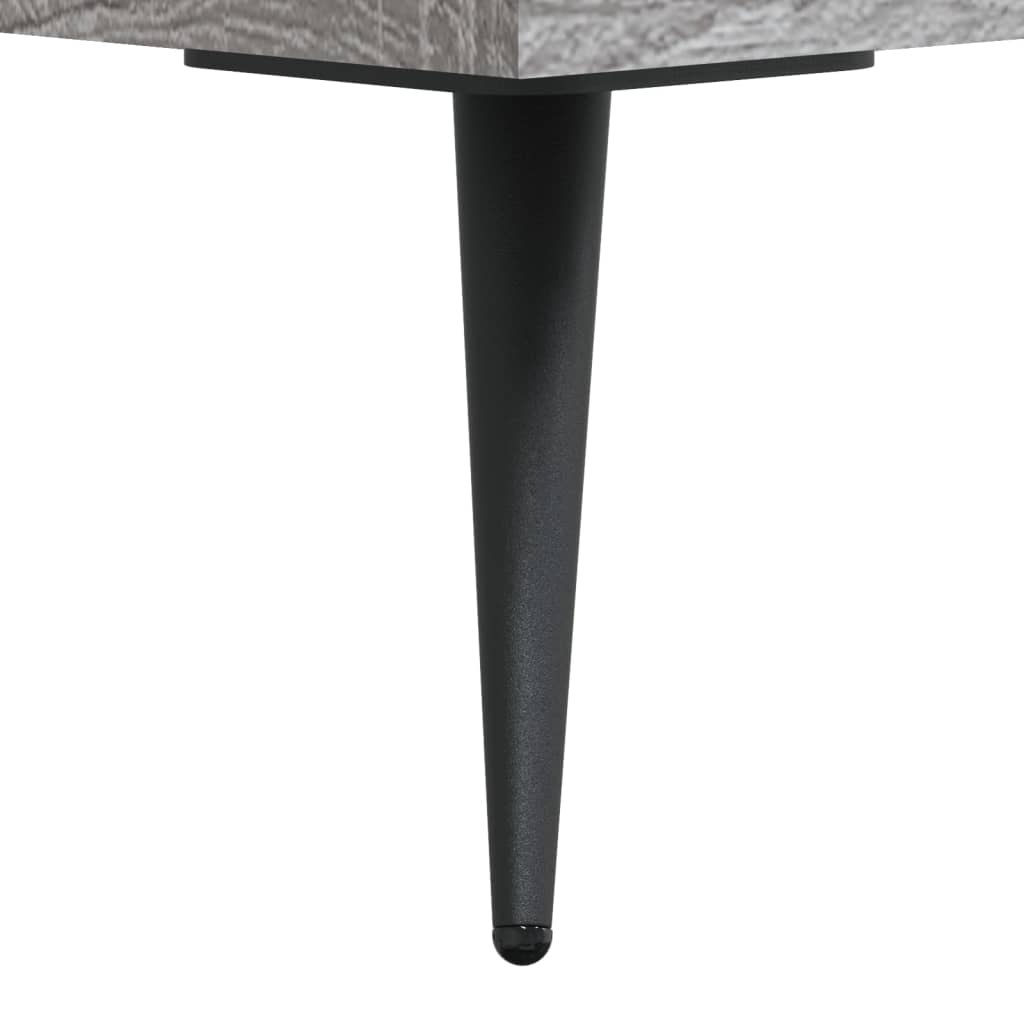 Highboard Grå Sonoma 69,5X34X180 Cm Konstruert Tre
