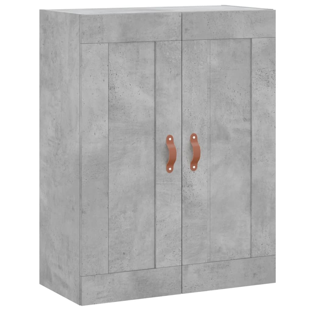 Highboard Betonggrå 69,5X34X180 Cm Konstruert Tre