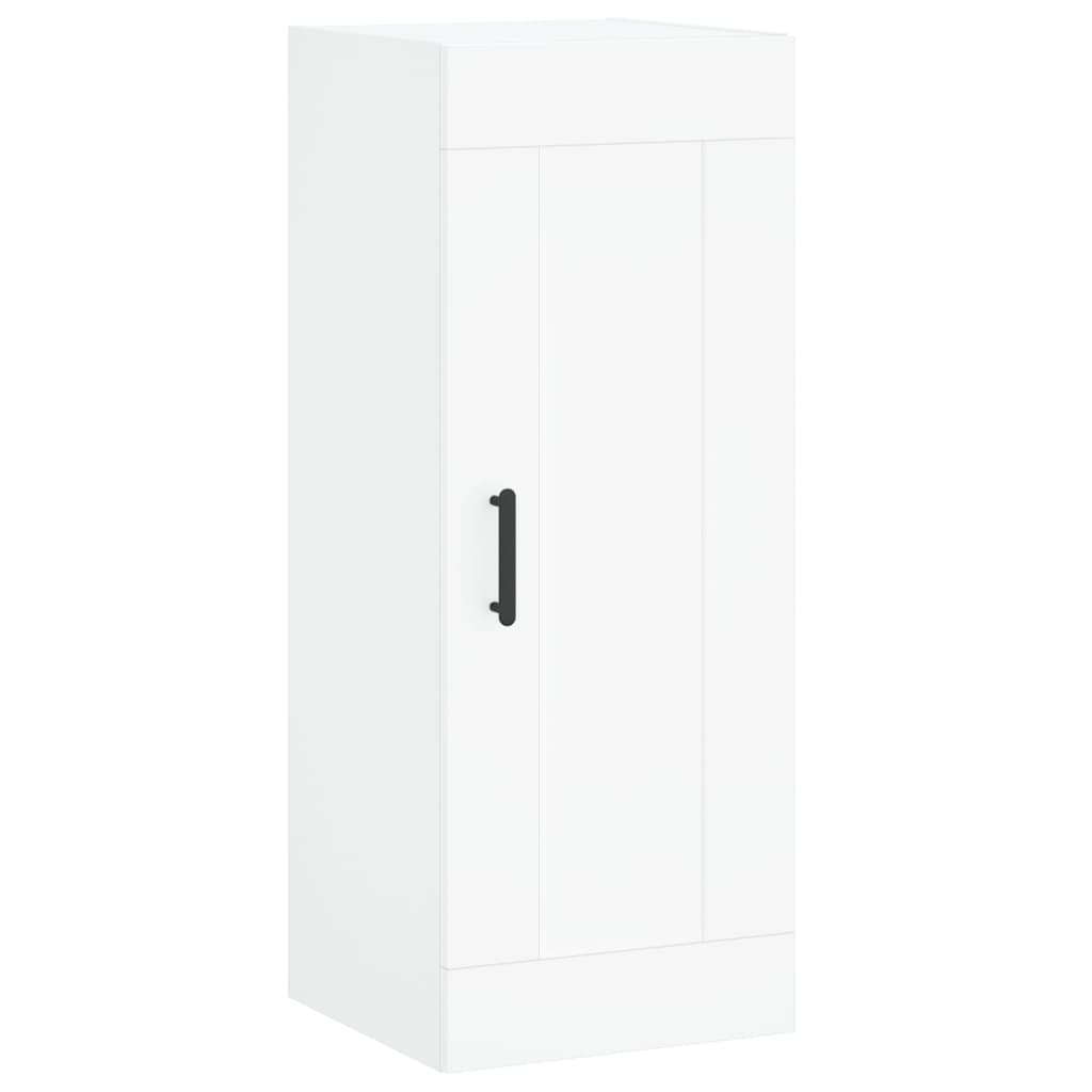 Highboard Hvit 34,5X34X180 Cm Konstruert Tre