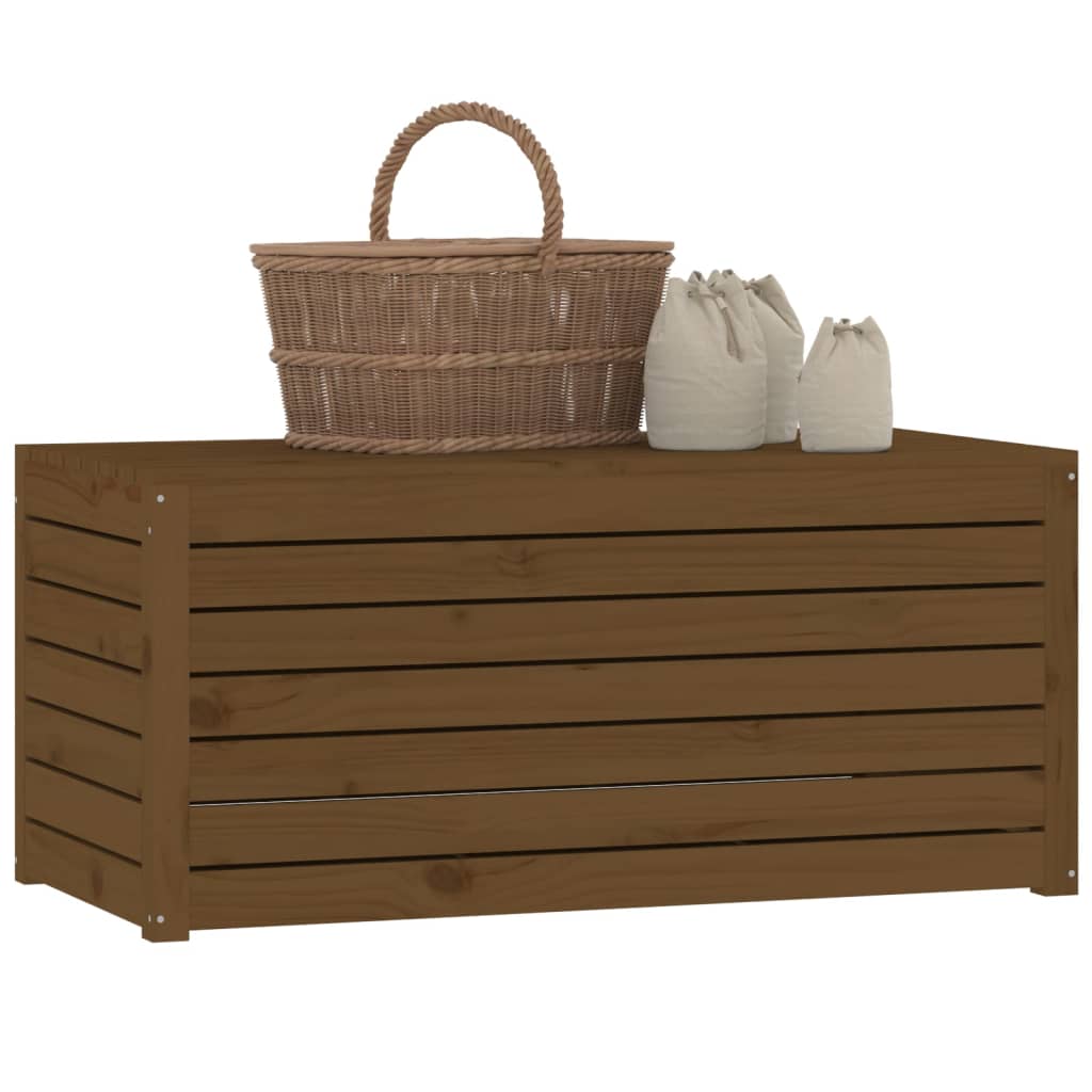 Hagekasse honningbrun 101x50,5x46,5 cm heltre furu