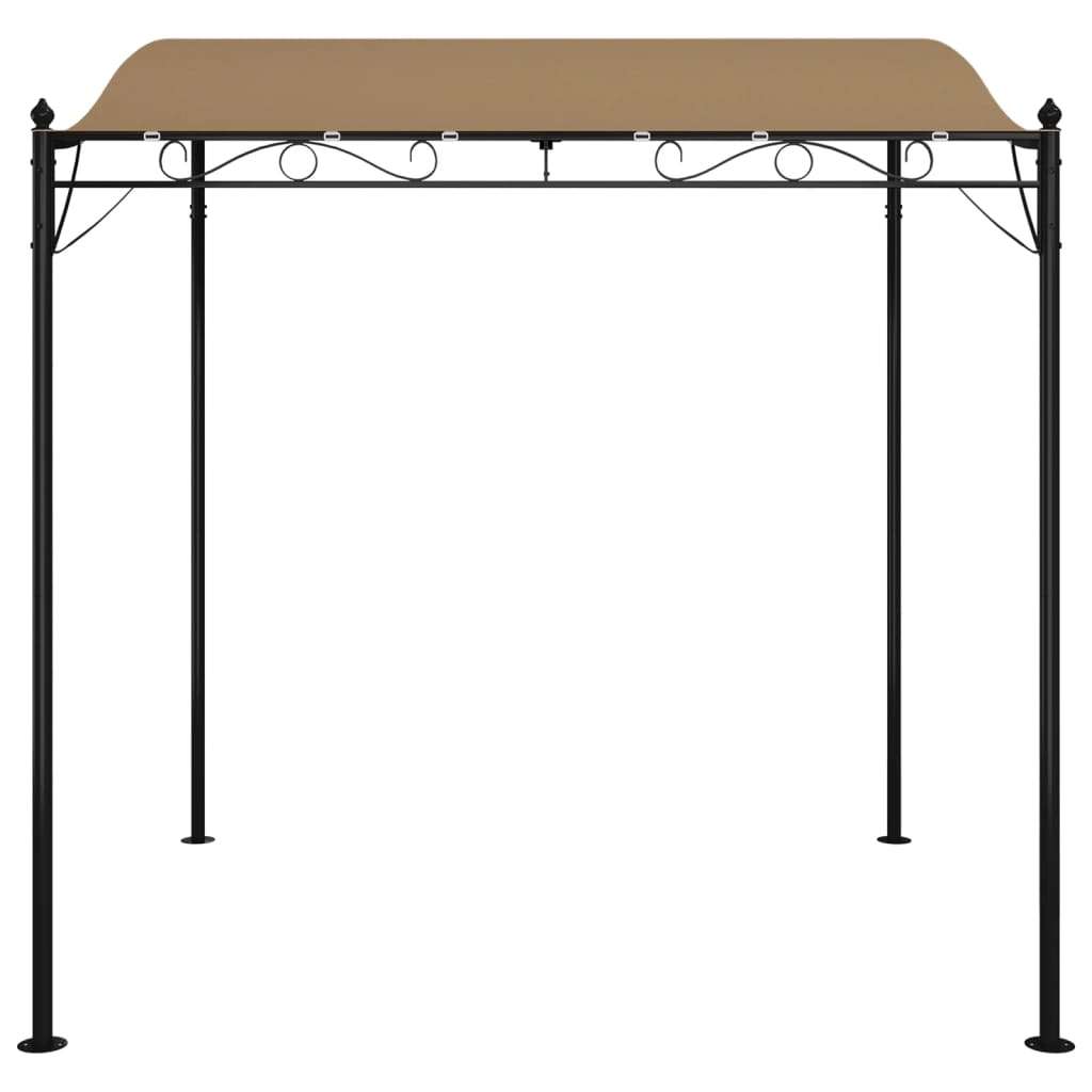 Baldakin gråbrun 2x2,3 m 180 g/m² stoff og stål