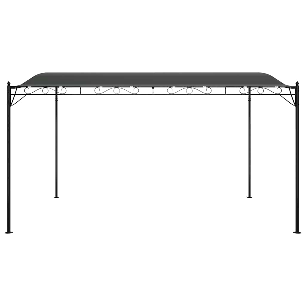 Baldakin antrasitt 4x3 m 180 g/m² stoff og stål