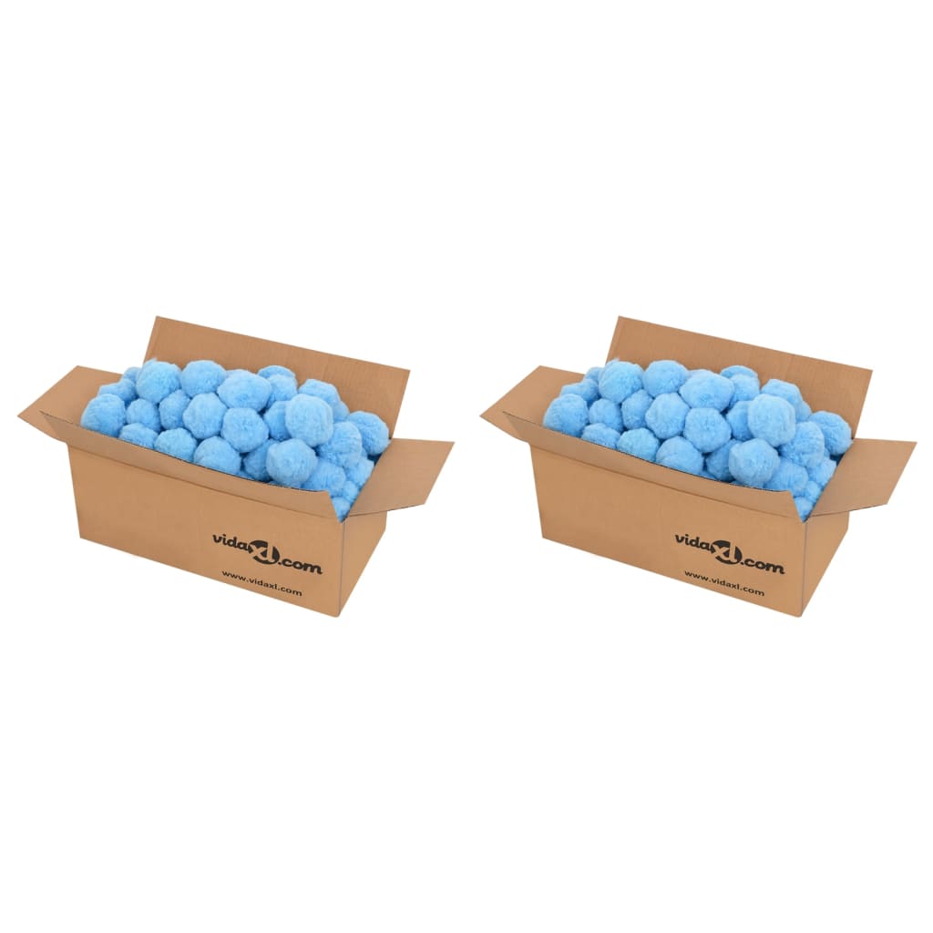 Antibakterielle filterkuler blå 1400 g polyetylen