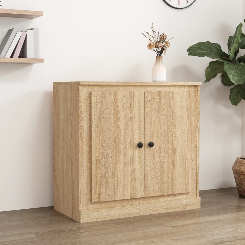 Skjenk Sonoma Eik 70X35,5X67,5 Cm Konstruert Tre