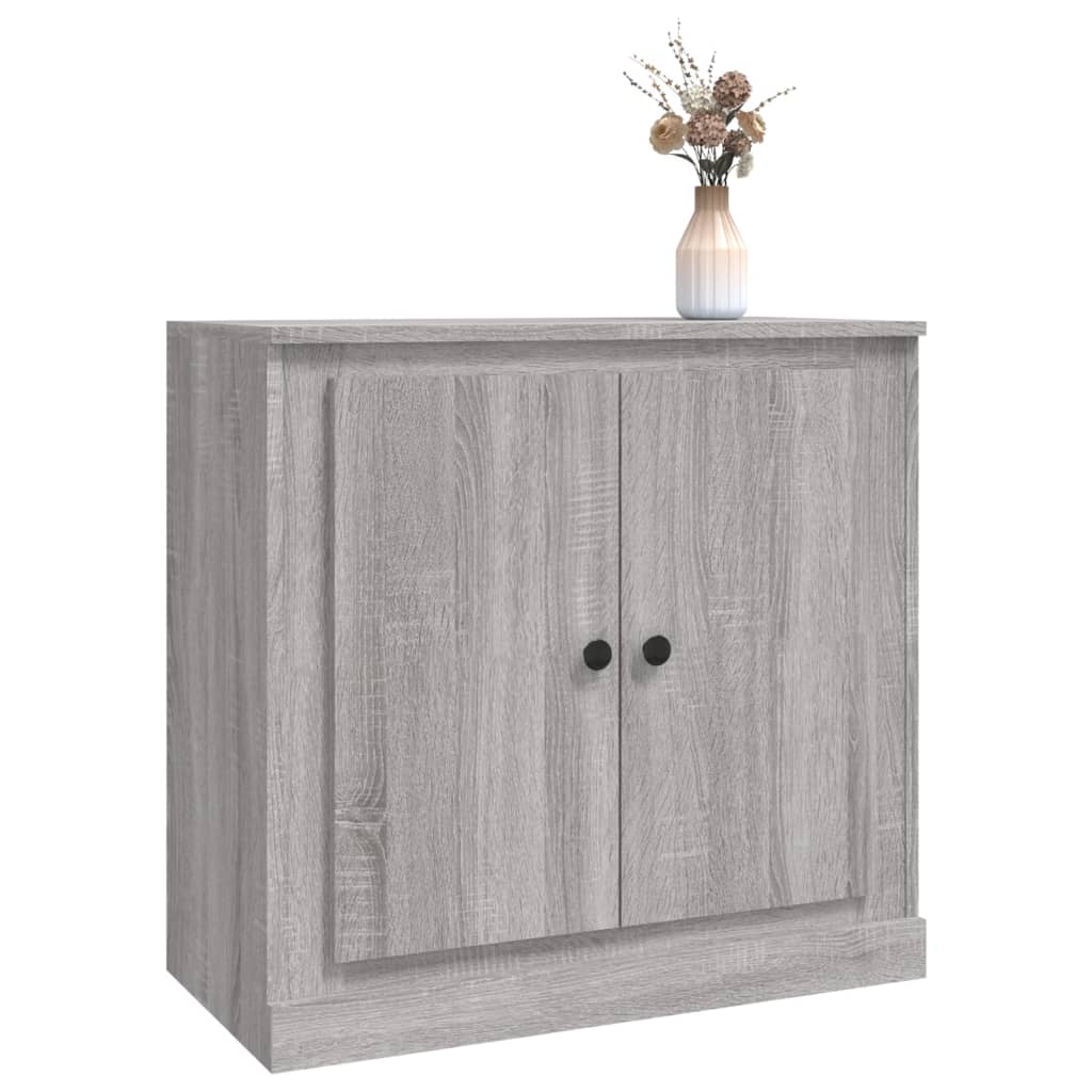 Skjenk Grå Sonoma 70X35,5X67,5 Cm Konstruert Tre