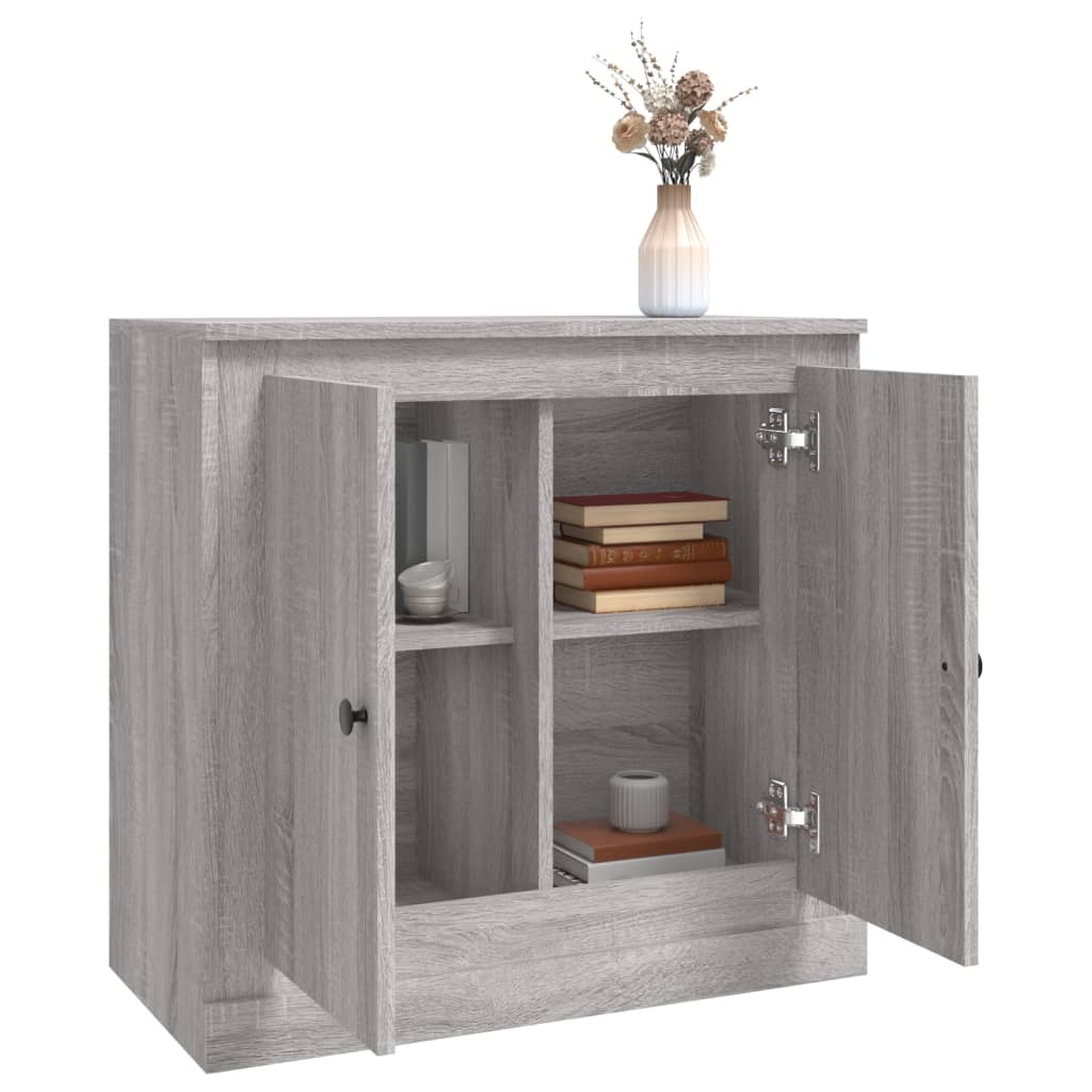Skjenk Grå Sonoma 70X35,5X67,5 Cm Konstruert Tre