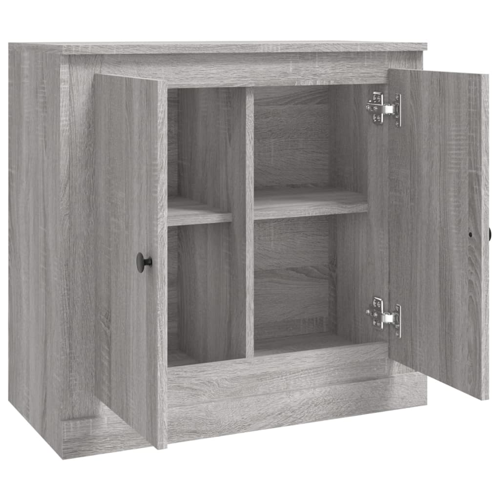 Skjenk Grå Sonoma 70X35,5X67,5 Cm Konstruert Tre