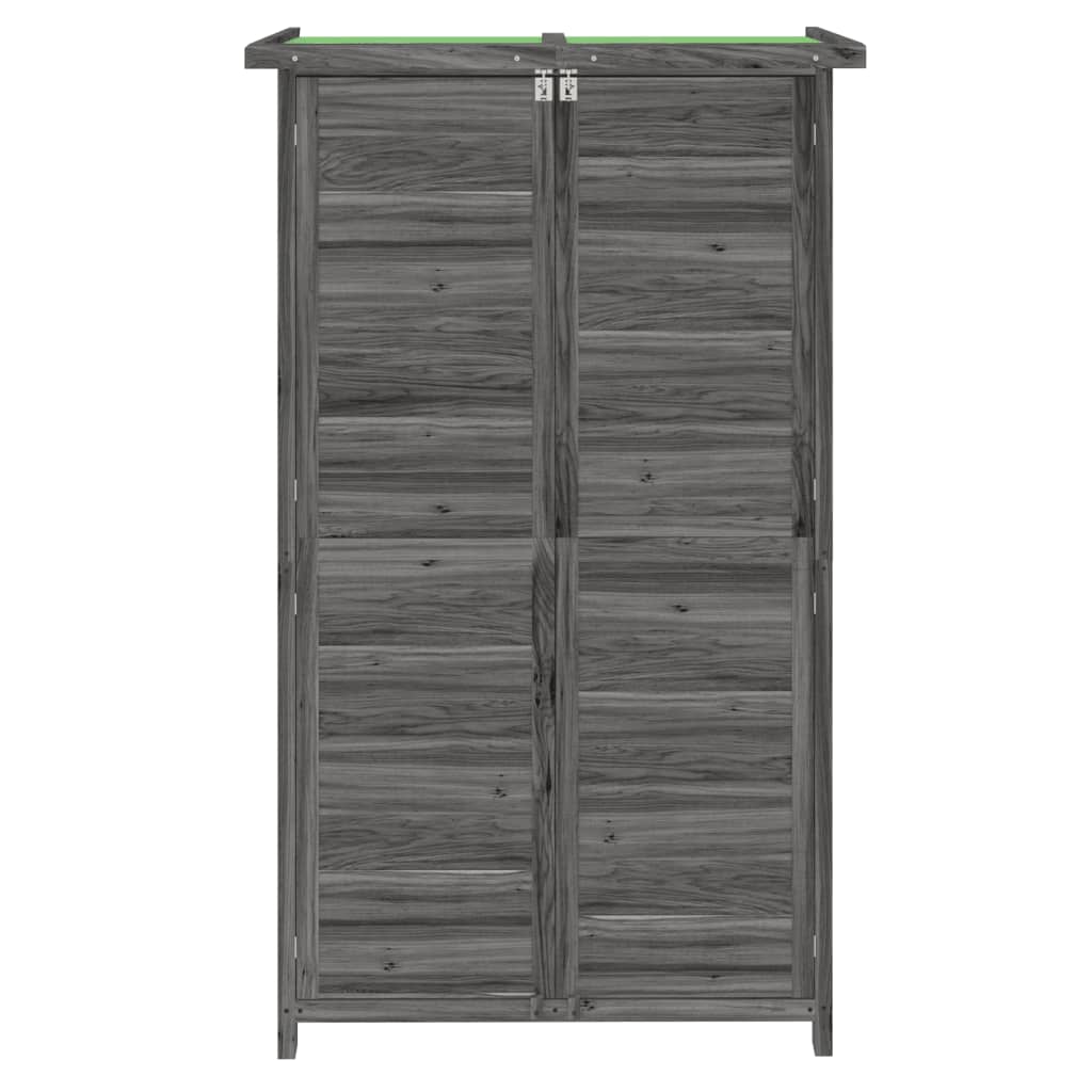 Hageredskapsbod grå 83x57x140 cm heltre furu