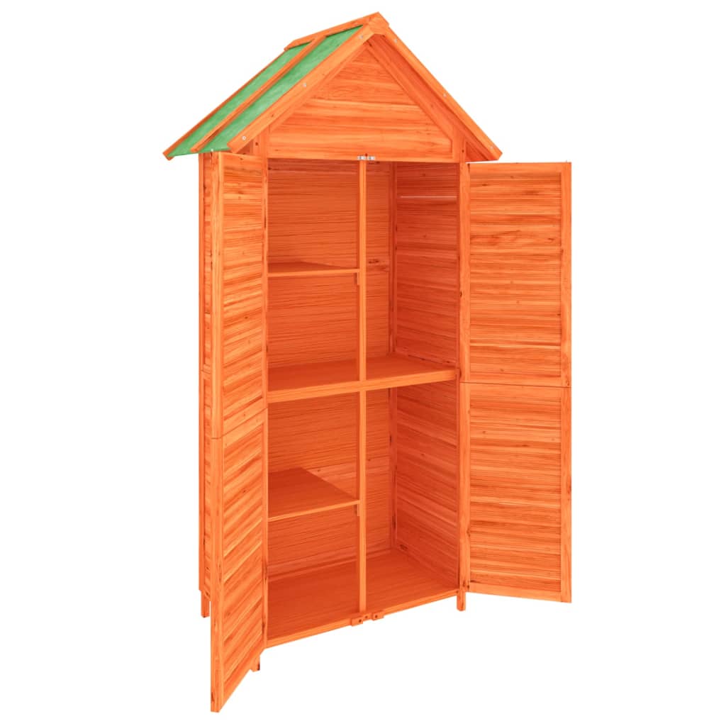 Hageredskapsbod brun 89x52,5x175 cm heltre furu