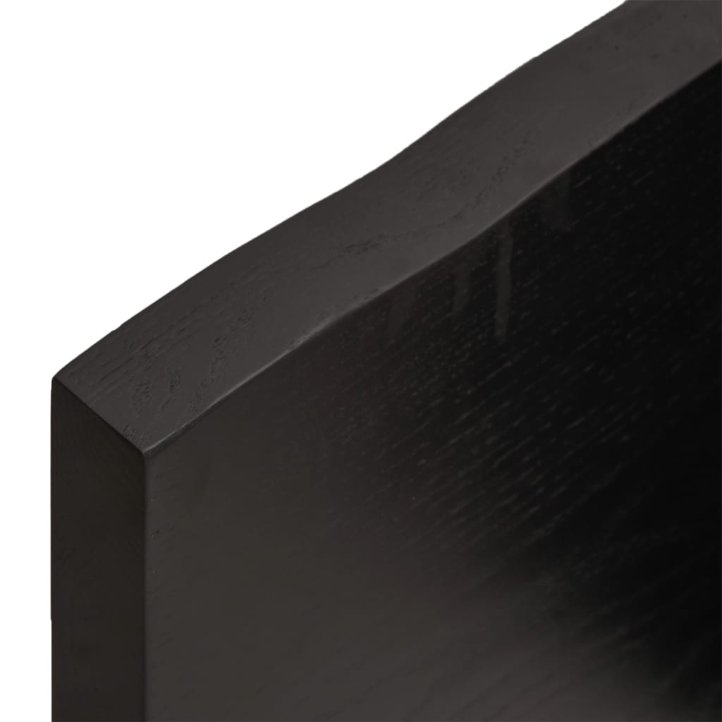 Vegghylle Mørkebrun 40X10X4 Cm Behandlet Heltre Eik