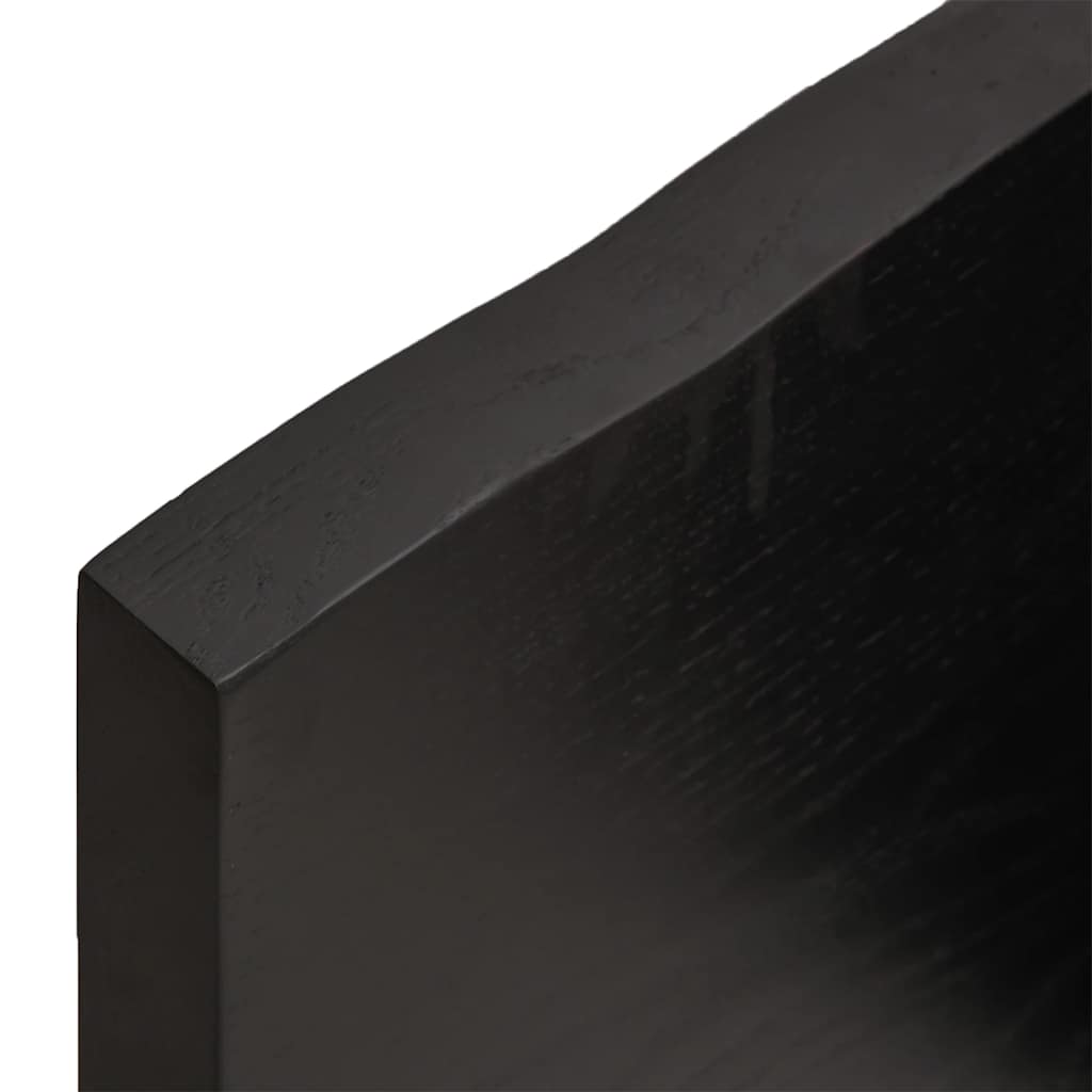 Vegghylle Mørkebrun 80X10X4 Cm Behandlet Heltre Eik