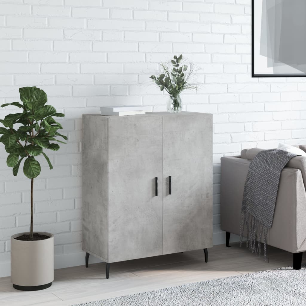 Skjenk Betonggrå 69,5X34X90 Cm Konstruert Tre