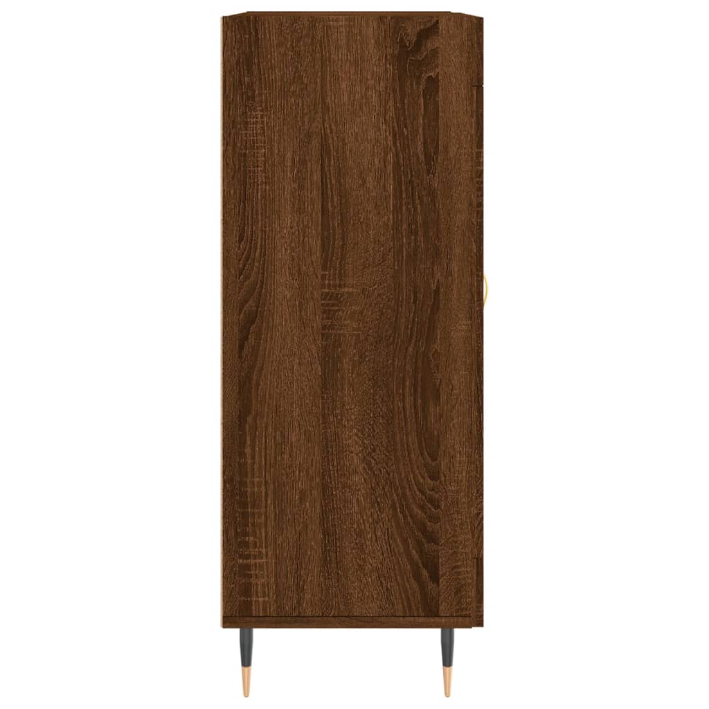 Skjenk Brun Eik 69,5X34X90 Cm Konstruert Tre