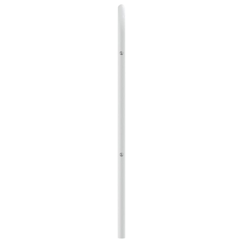 Sengegavl I Metall Hvit 107 Cm