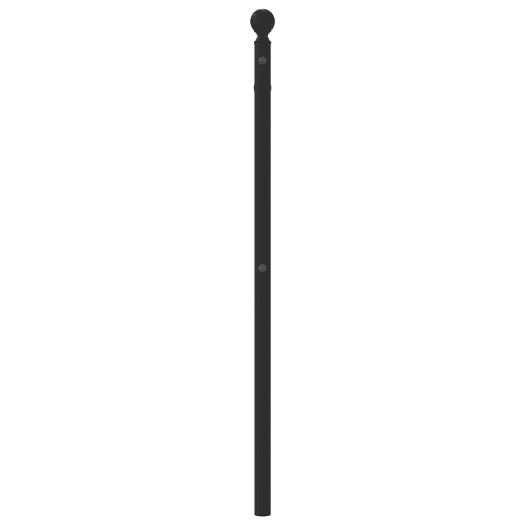 Sengegavl I Metall Svart 107 Cm