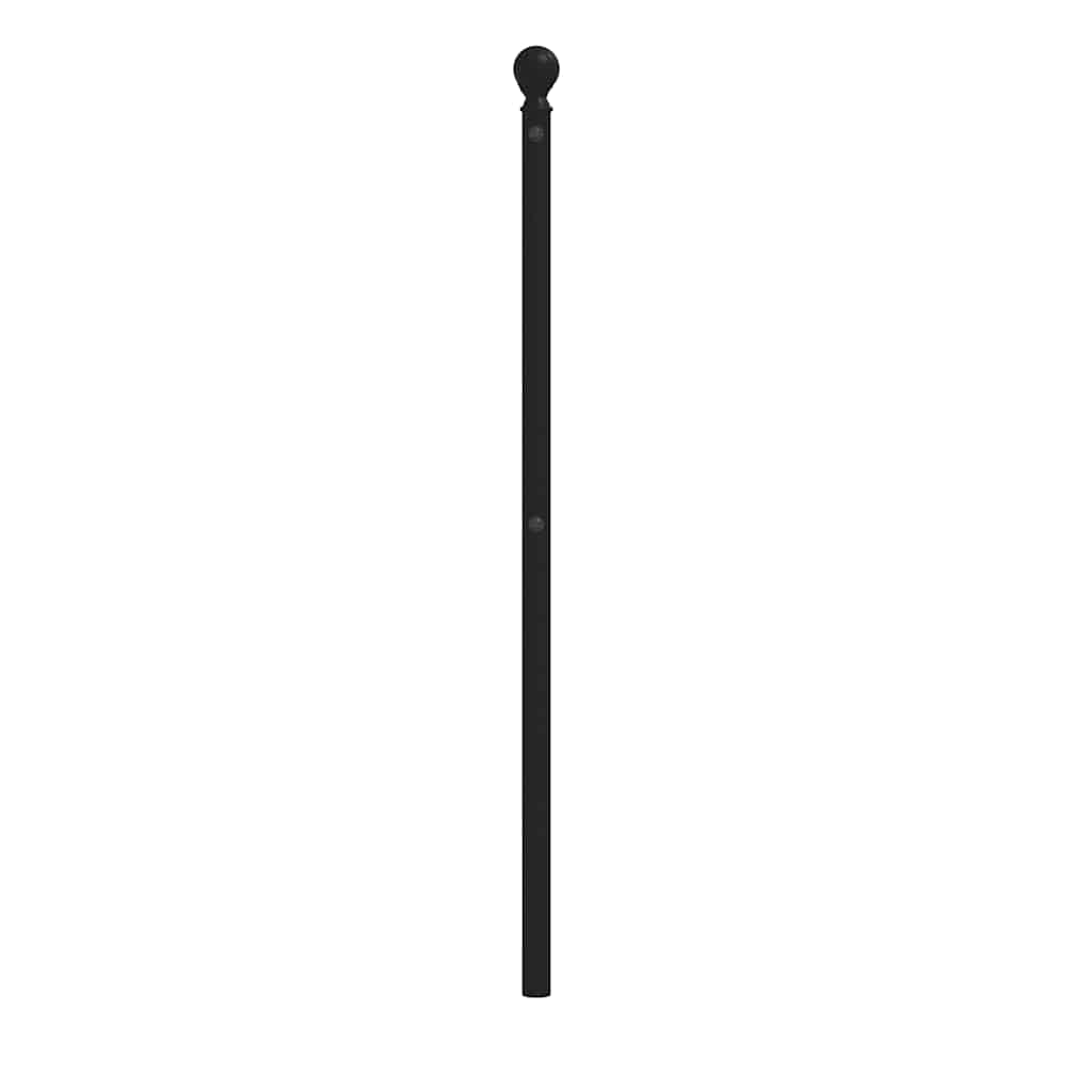 Sengegavl I Metall Svart 150 Cm