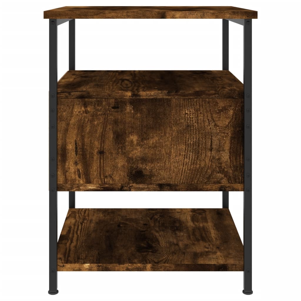 Nattbord Røkt Eik 40X42X56 Cm Konstruert Tre