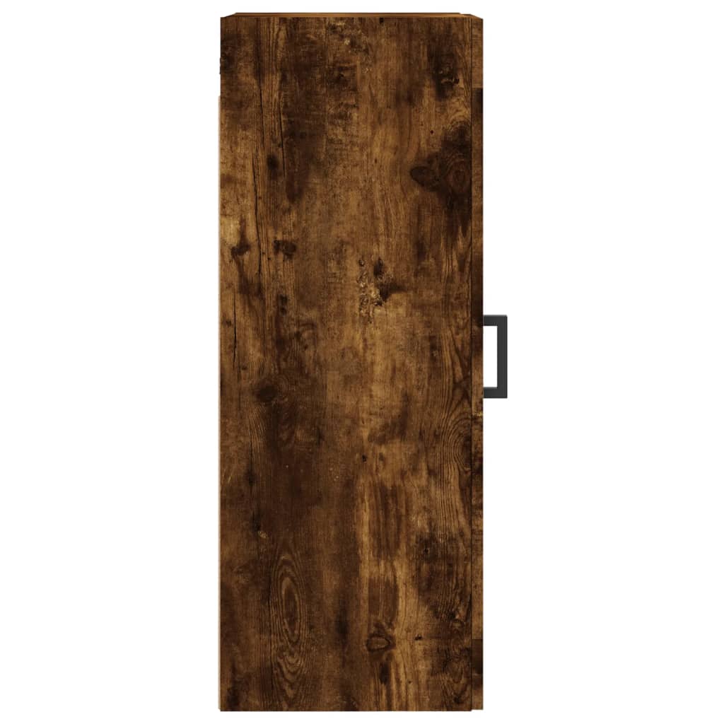 Veggskap Røkt Eik 34,5X34X90 Cm Konstruert Tre