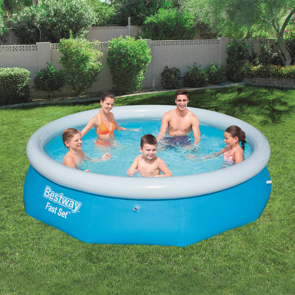 Oppblåsbart svømmebasseng Fast Set rundt 305x76 cm 57266