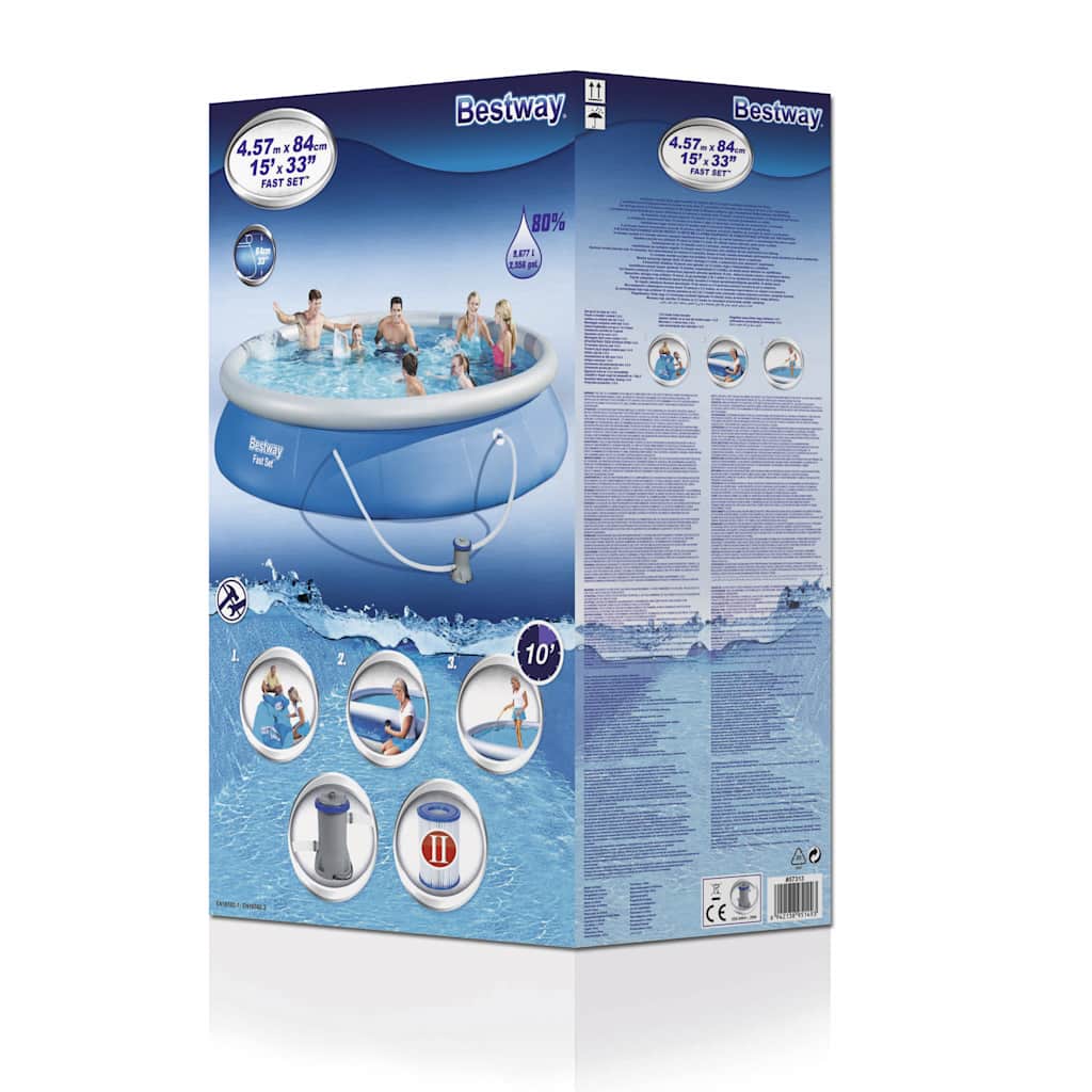 Bassengsett Fast Set 457x84 cm 57313