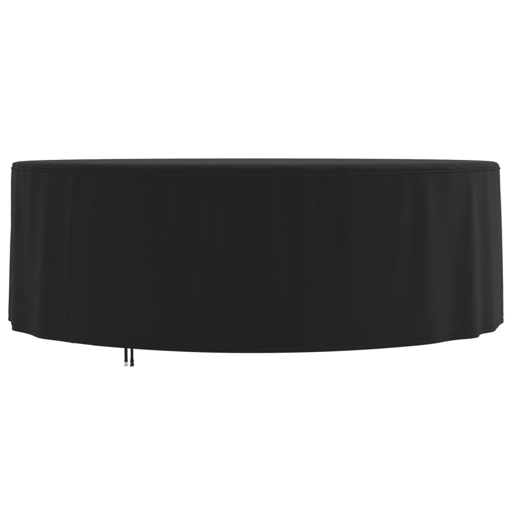 Hagemøbeltrekk svart Ø 244x71 cm 420D oxford
