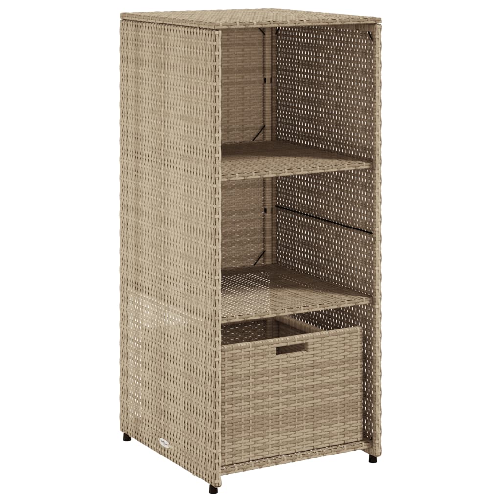 Putekasse beige 50x55x115 cm polyrotting