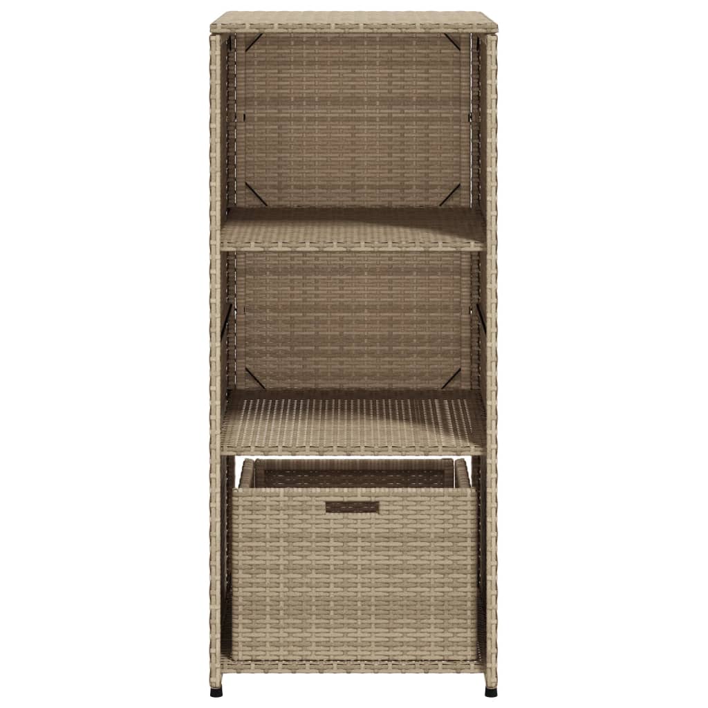Putekasse beige 50x55x115 cm polyrotting