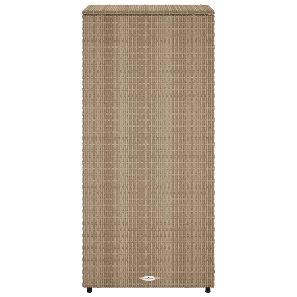 Putekasse beige 50x55x115 cm polyrotting