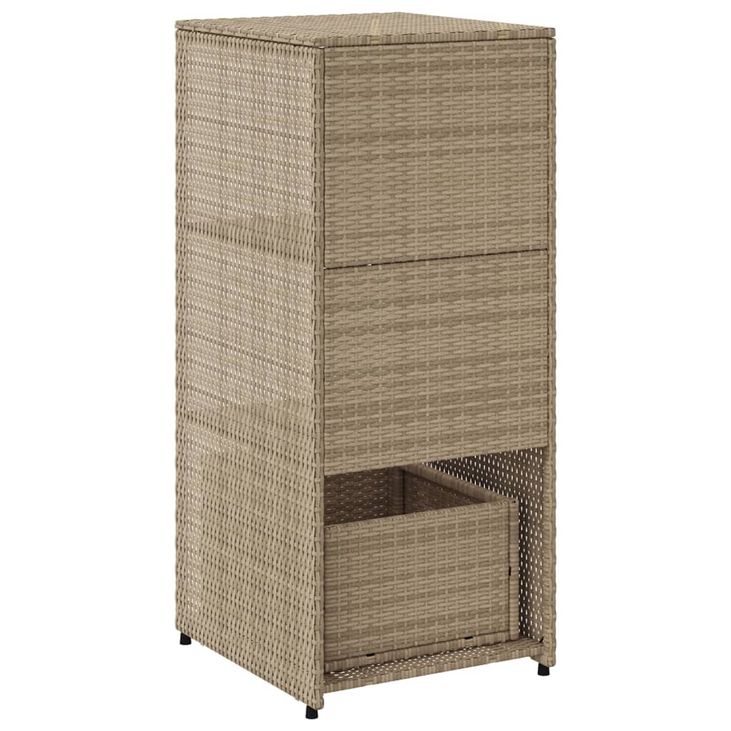 Putekasse beige 50x55x115 cm polyrotting